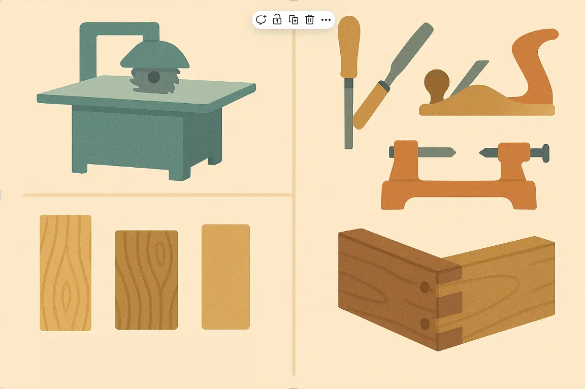 Outils menuisier vs ébéniste