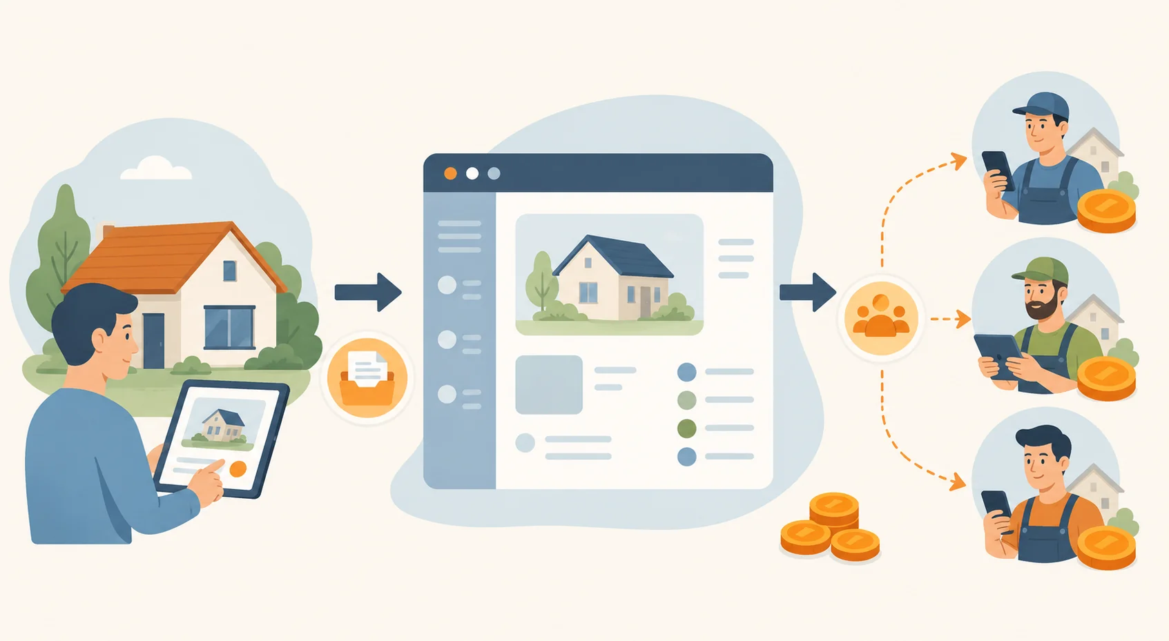 Modèle économique de Travaux.com : achat de leads à la demande