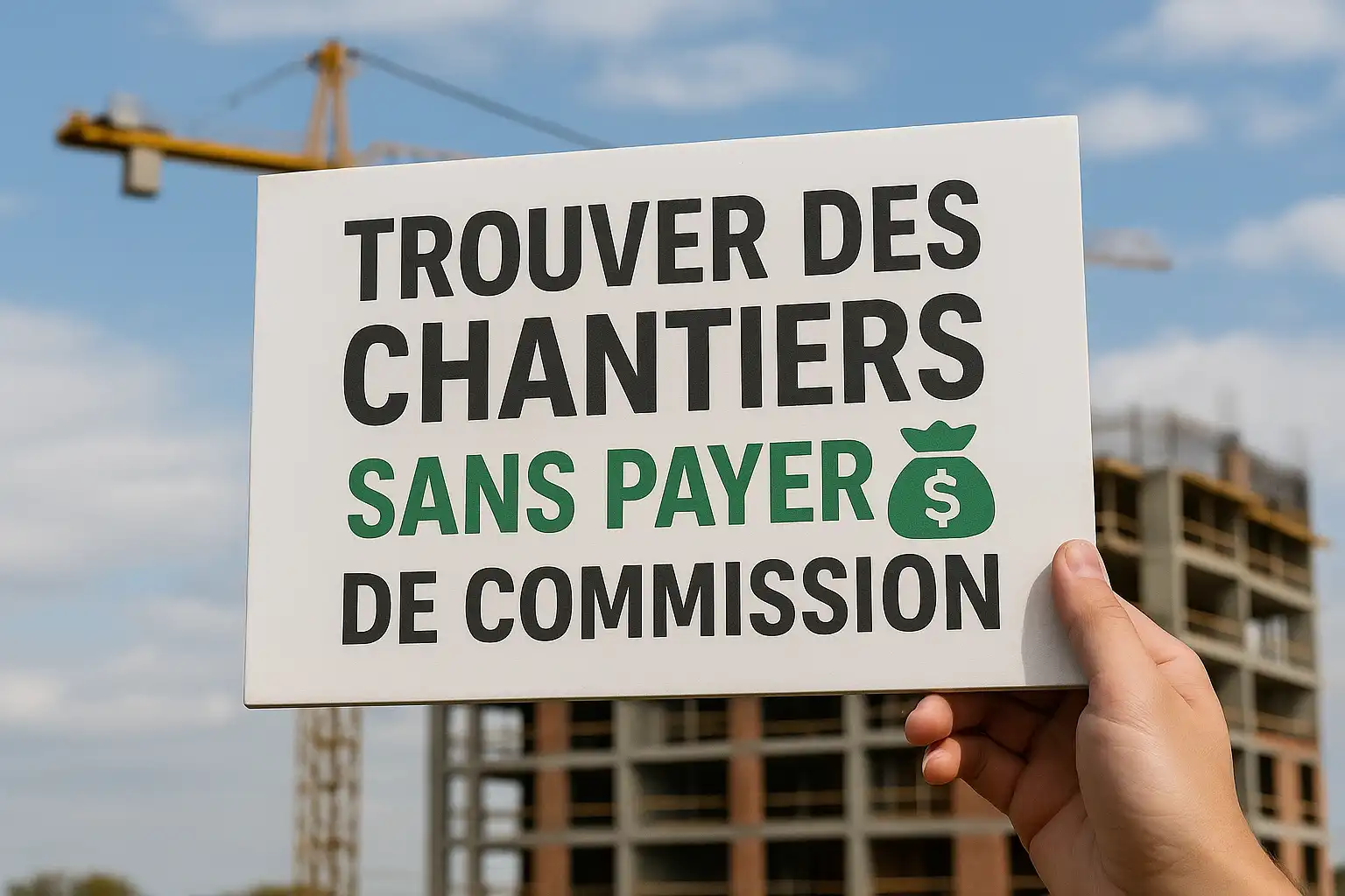 Trouver des chantiers sans payer de commission