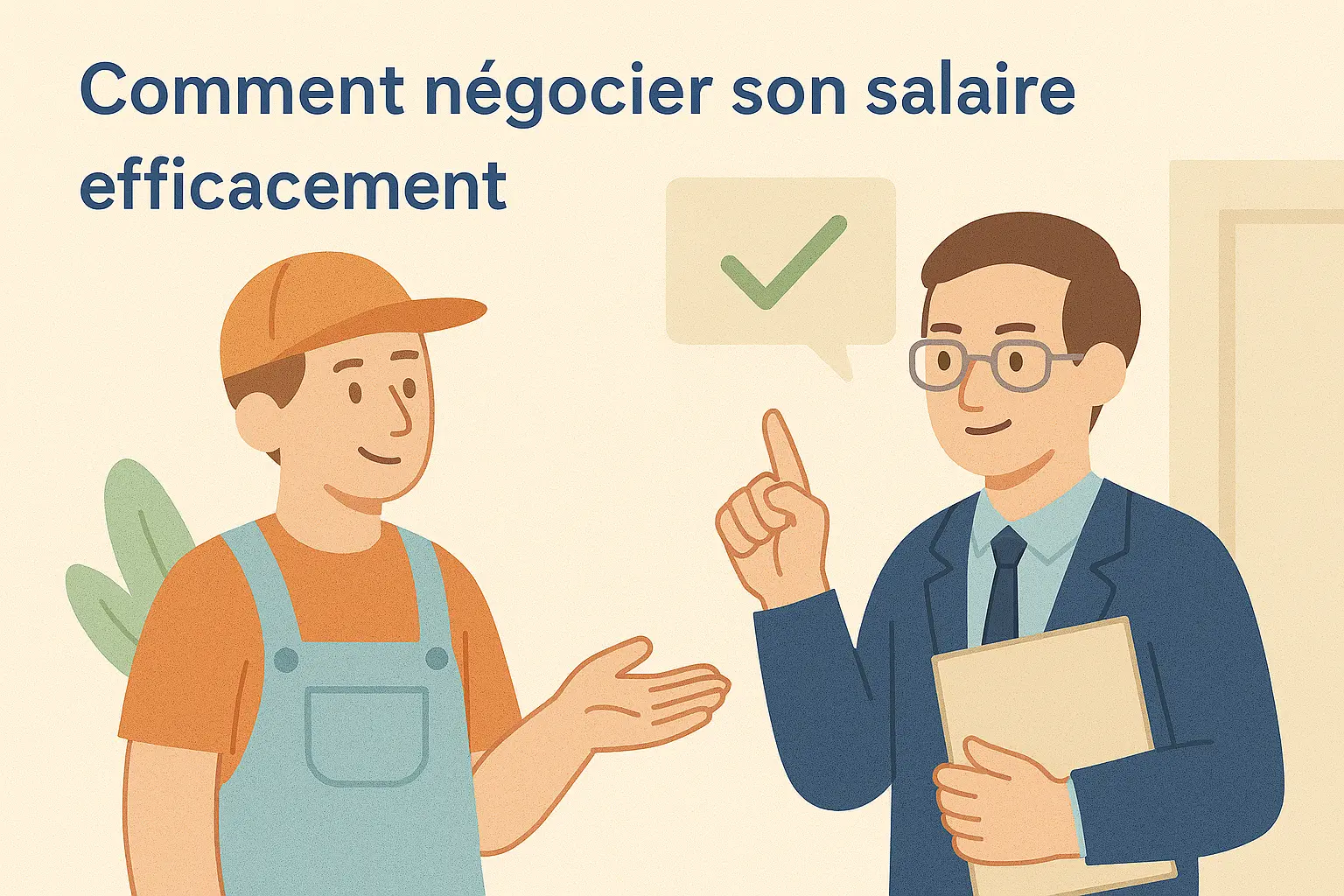 Négociation salaire menuisier