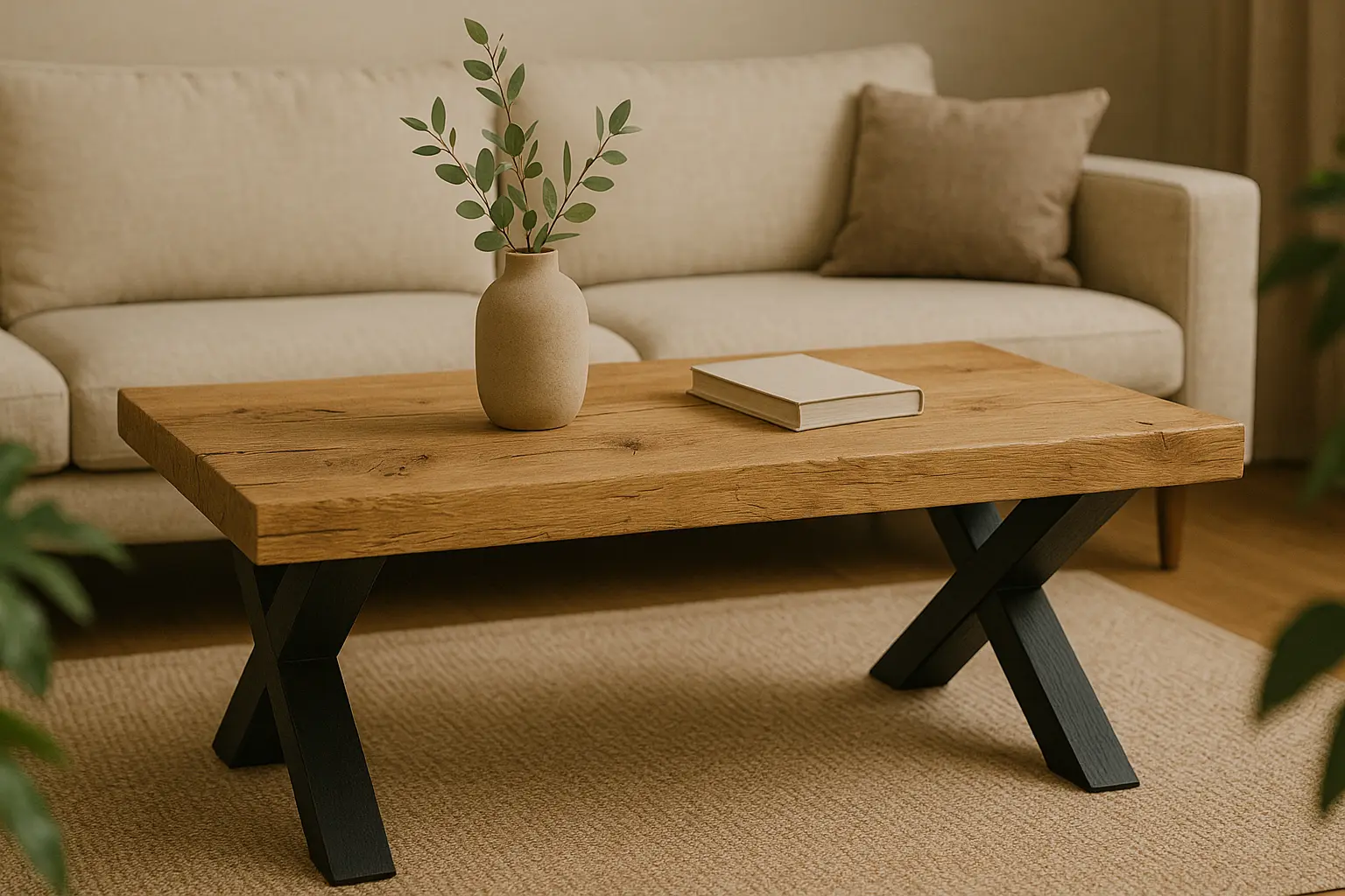 Table basse rustique moderne